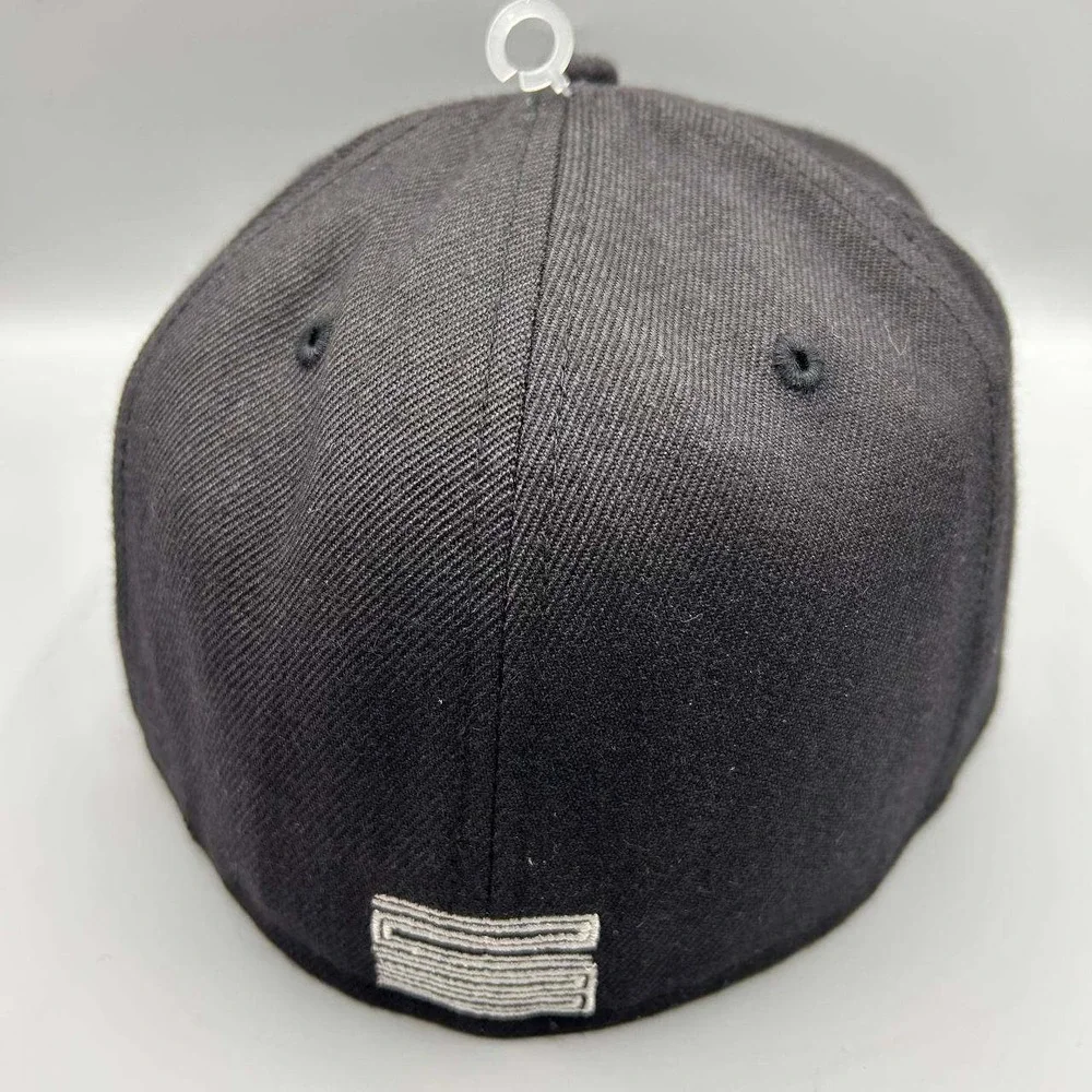 Air Jordan True J11 Hat Men 7 Black Embroidered Jumpman Fitted Cap